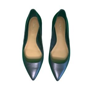 Calvin Klein Black Leather Flats Size 7
